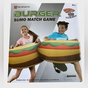 NEW MD Sports Sumo Burguer Match Outdoor Game Bumper Boppers - Blow Up Tube